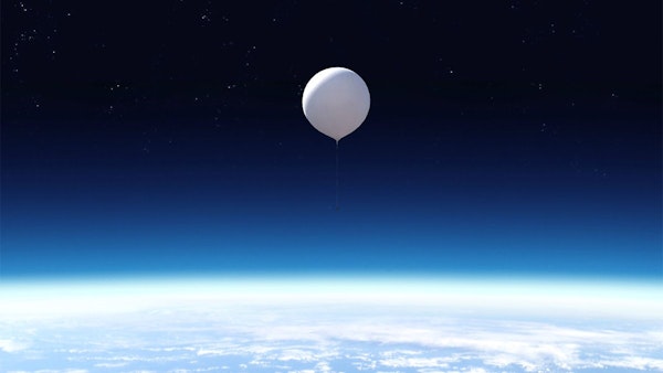Wetterballon-Bestattung