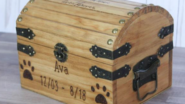 Tiererinnerungsbox aus Holz