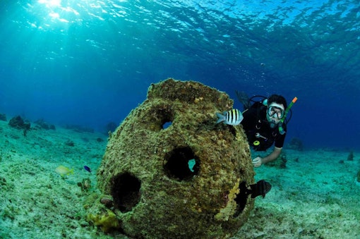 Bestattung im Korallenriff von Fort Lauderdale